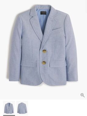 J.Crew Crewcuts Thompson Boys Suit Size 12 Cloudy Blue Oxford